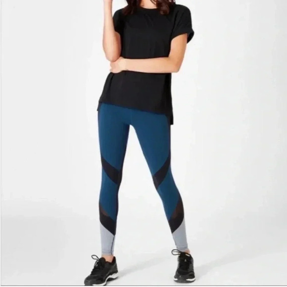 Sweaty Betty The Power Wetlook Mesh leggings Size S - Picture 1 of 10